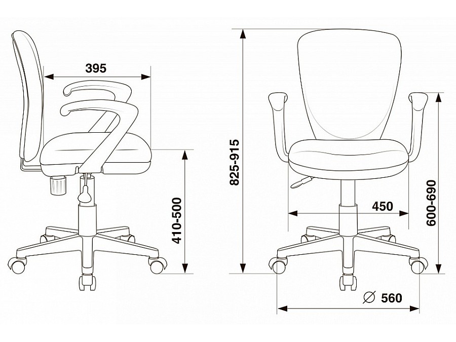 Кресло детское компьютерное KD-W10AXSN/26-22