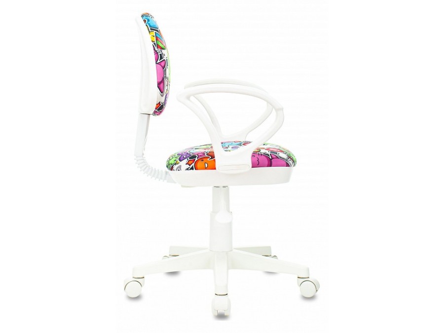 Кресло детское компьютерное KD-3/WH/ARM/MASKARAD