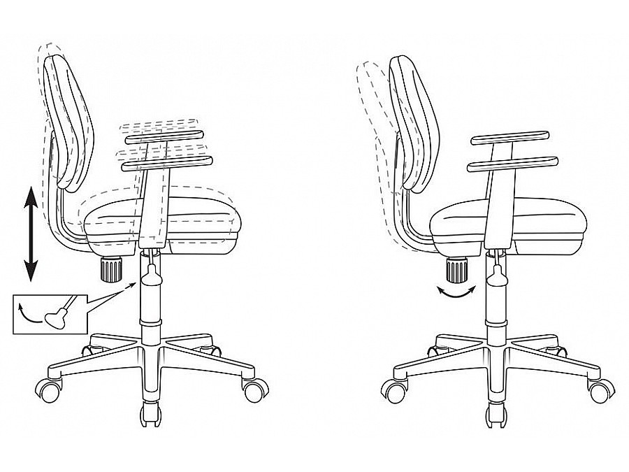 Кресло детское компьютерное CH-W356AXSN