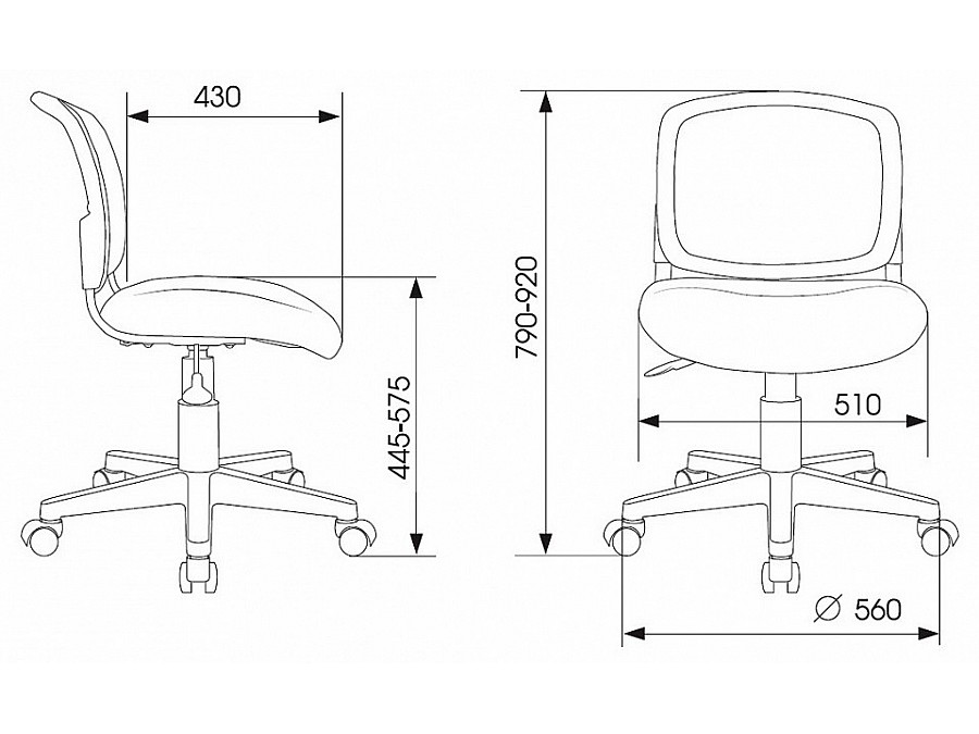 Стул детский компьютерный CH-W296NX/GF-LT