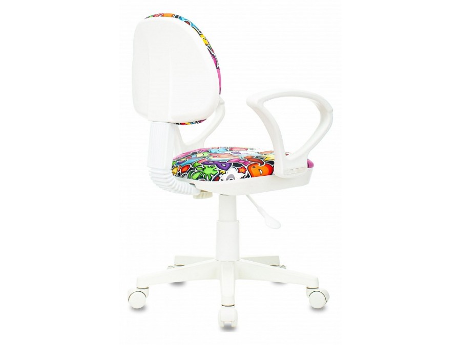 Кресло детское компьютерное KD-3/WH/ARM/MASKARAD