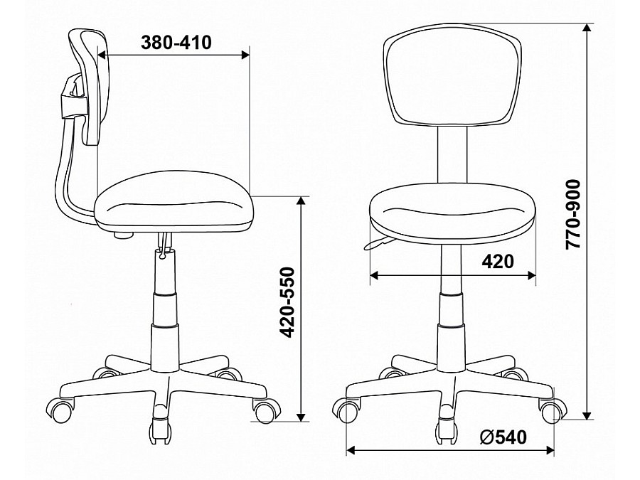 Стул детский компьютерный  Бюрократ CH-W299/SD/TW-18