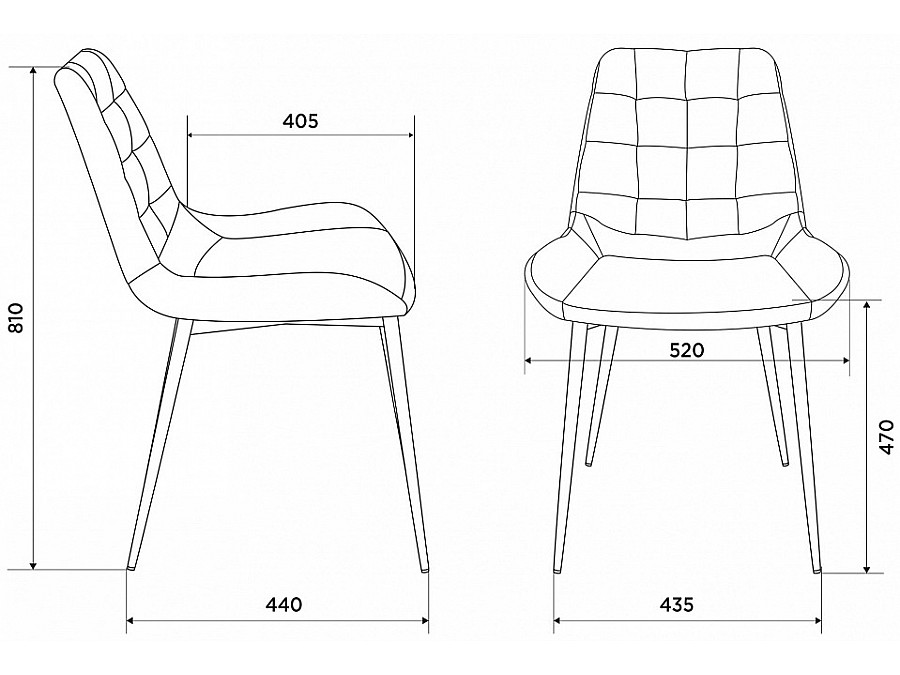 Набор из 2 стульев KF-6