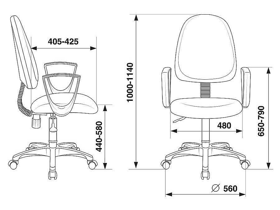 Кресло компьютерое CH-1300N/3C06