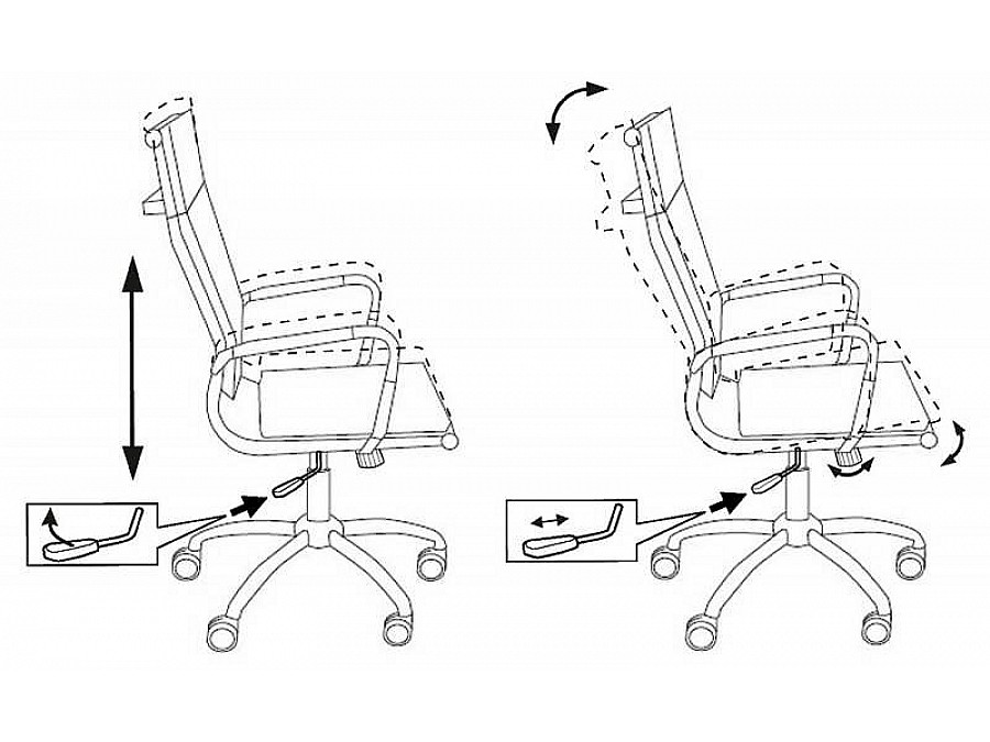 Кресло компьютерное Бюрократ CH-993/Blue