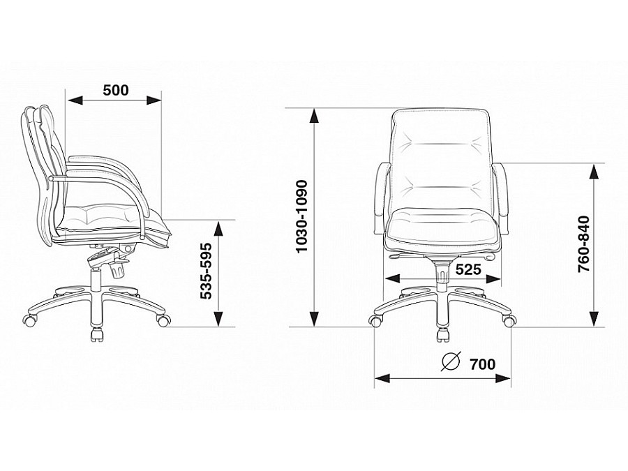 Кресло компьютерное T-9927SL-LOW/BLACK