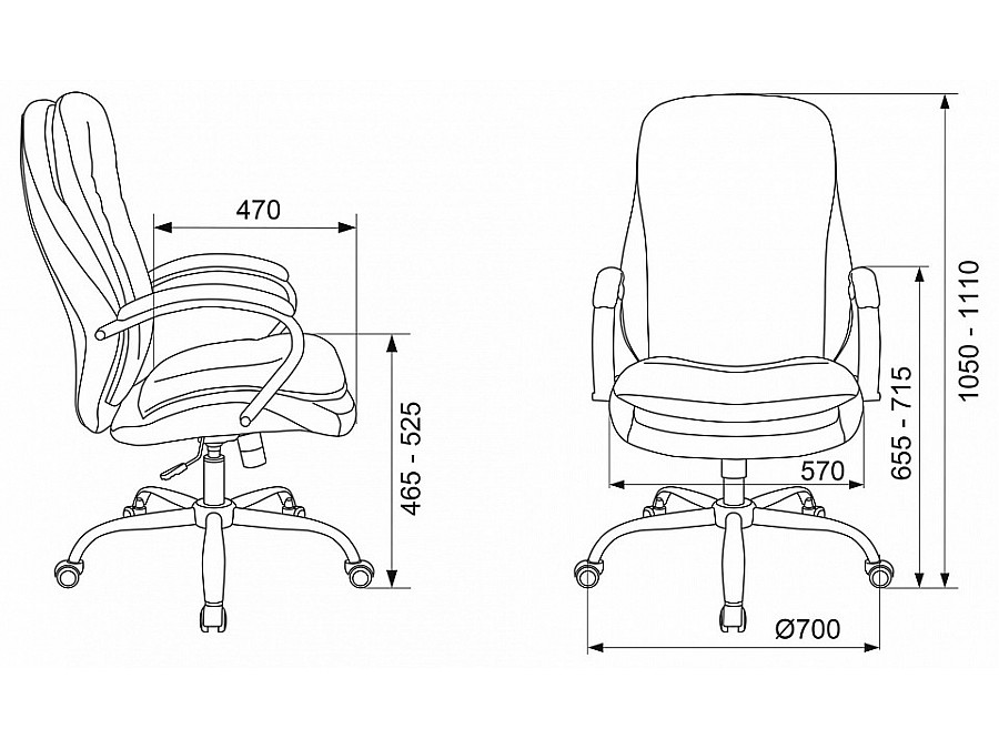 Кресло для руководителя T-9950SL