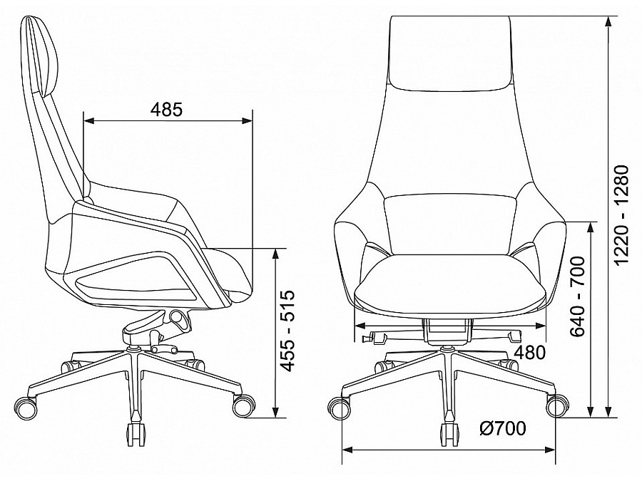 Кресло для руководителя DAO-2