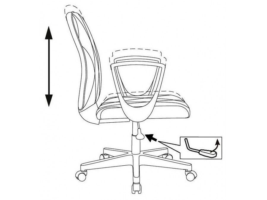 Кресло компьютерное CH-W327/OR-10
