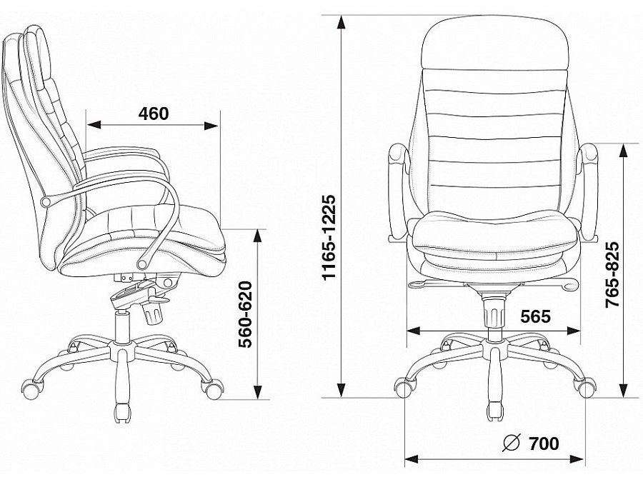 Кресло для руководителя T-9950/Black