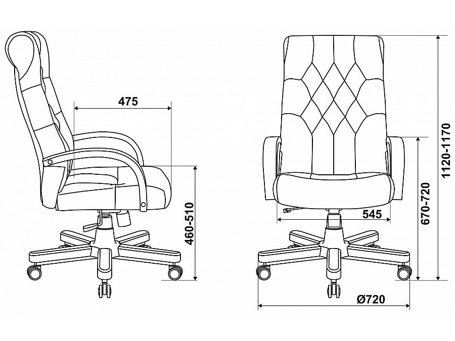 Кресло для руководителя T-9928WALNUT/ECO