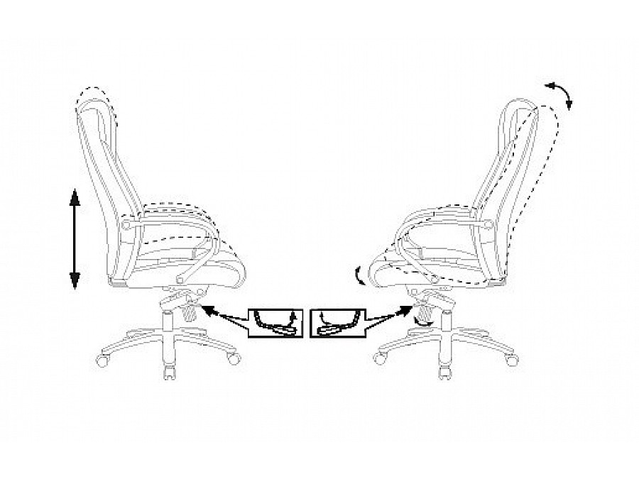 Кресло для  руководителя Бюрократ T-9923SL/BLACK