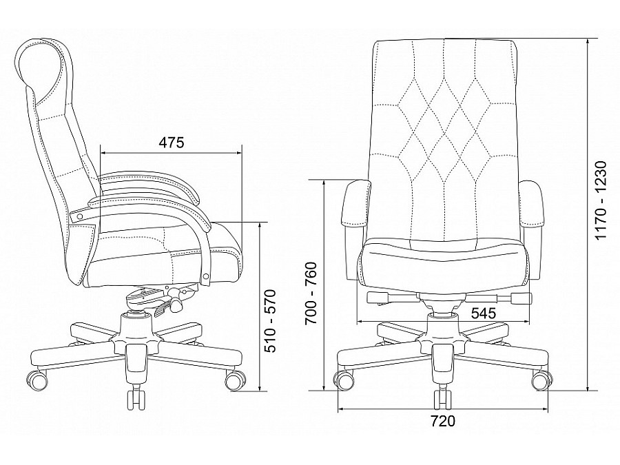 Кресло для руководителя T-9928WALNUT