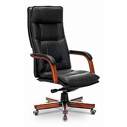 Кресло для руководителя T-9927WALNUT/BLACK