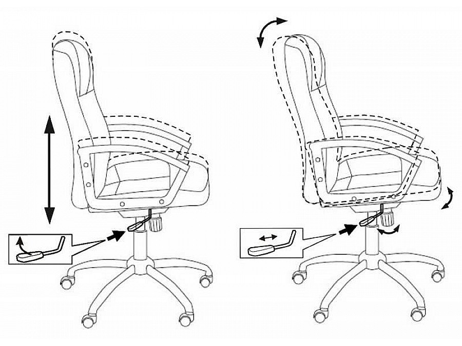Кресло для руководителя T-800N/BLACK