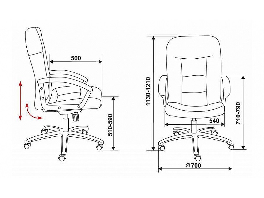 Кресло компьютерное Бюрократ T-9908AXSN-Black черный