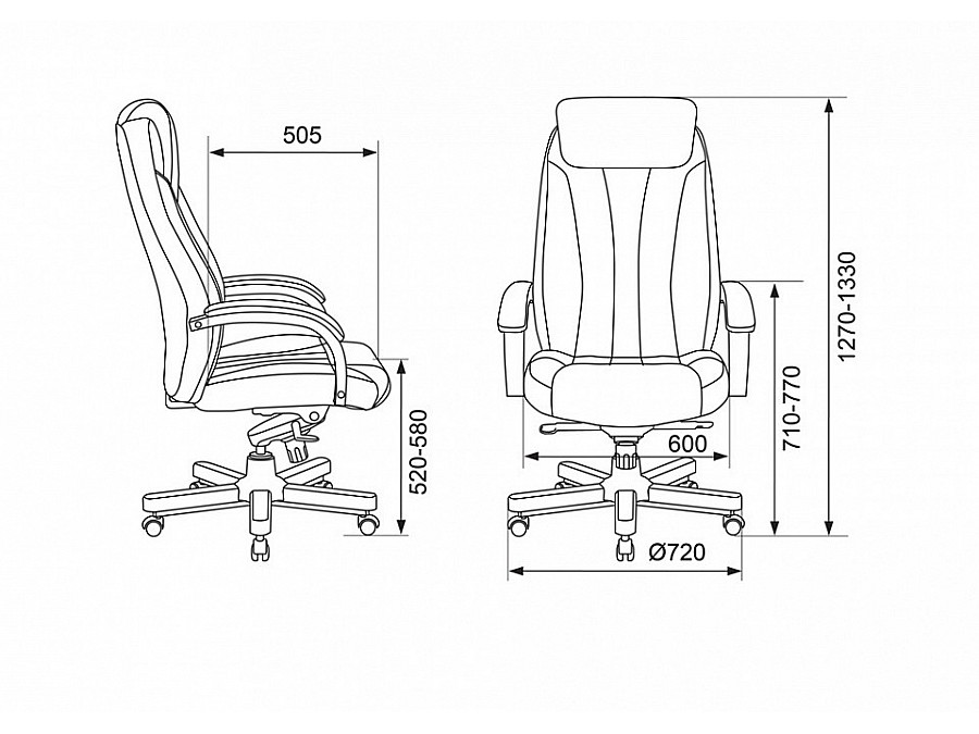 Кресло для руководителя T-9922Walnut/Chok
