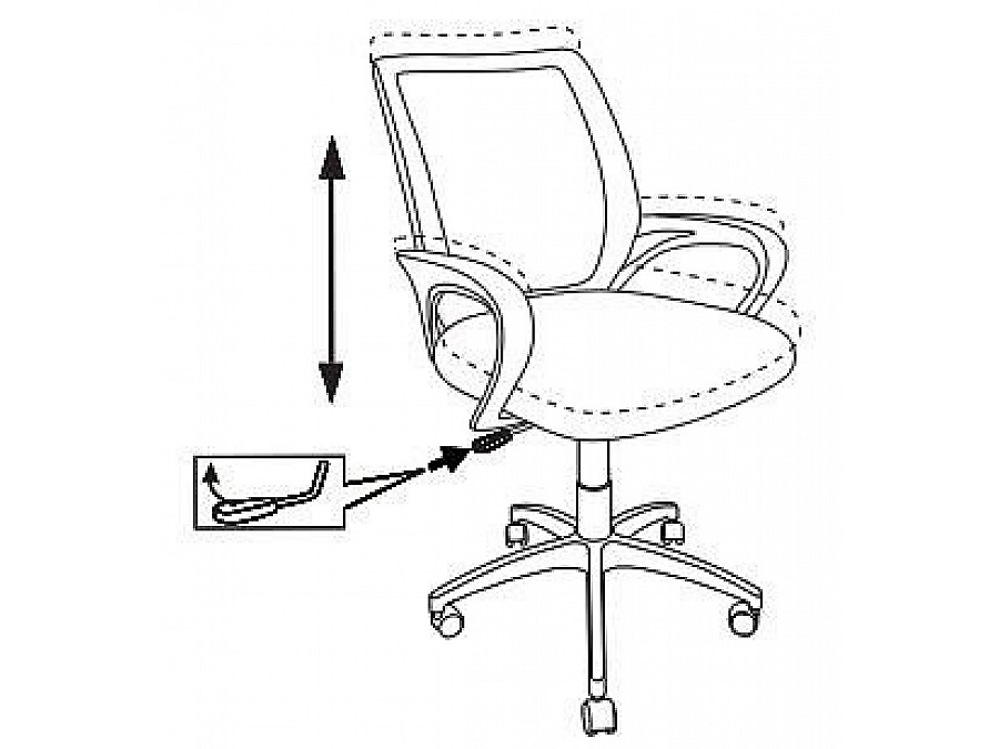 Кресло компьютерное CH-W695NLT/DB/TW-10N