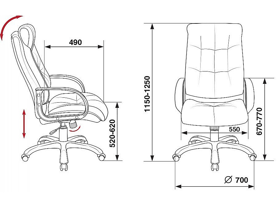 Кресло для руководителя CH-824B