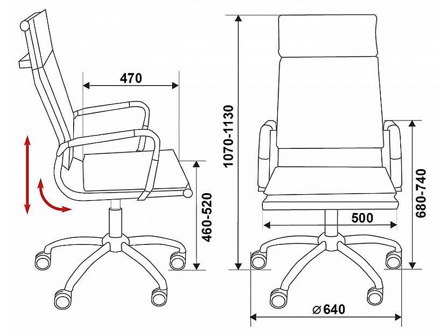 Кресло компьютерное Бюрократ CH-993/Blue