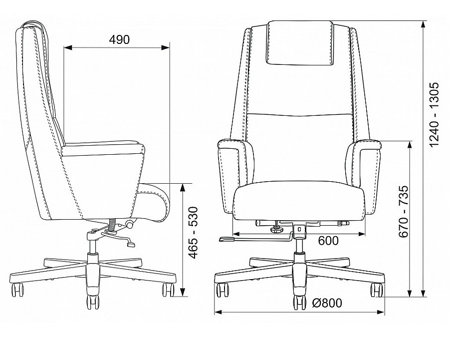 Кресло для руководителя Бюрократ _DUKE