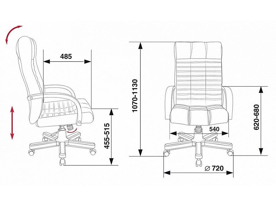 Кресло для руководителя KB-10/WALNUT