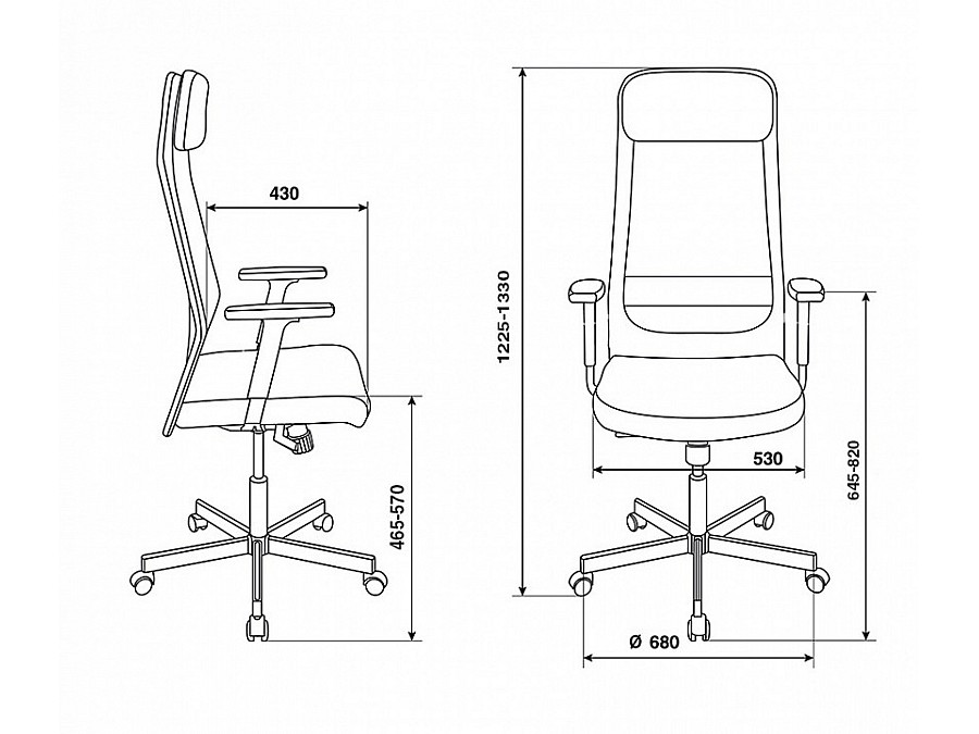Кресло для руководителя T-995/BLACK