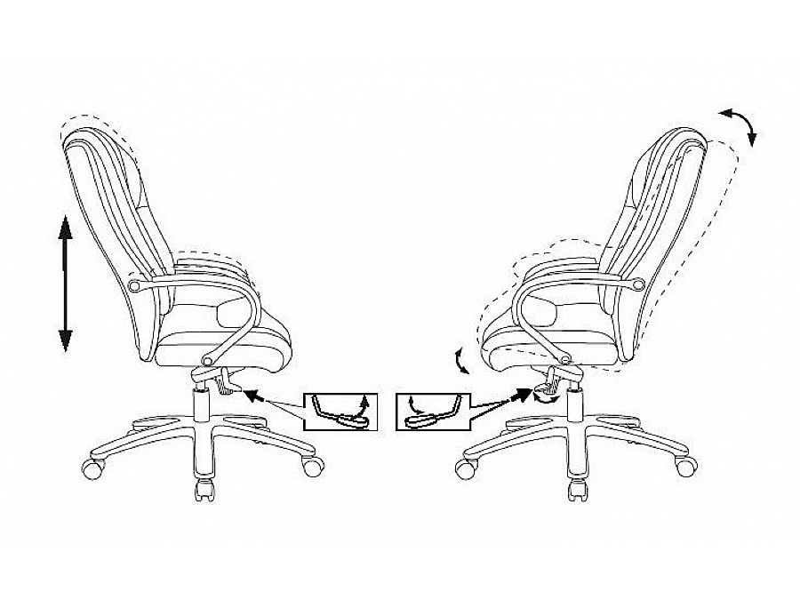 Кресло для руководителя T-9925SL/Chokolate