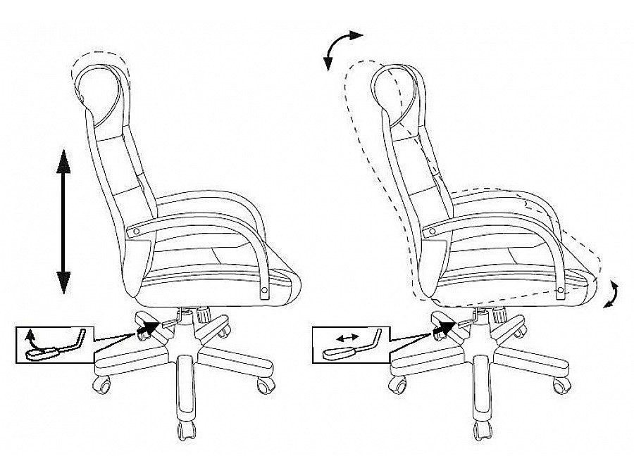 Кресло для руководителя T-9928WALNUT/ECO
