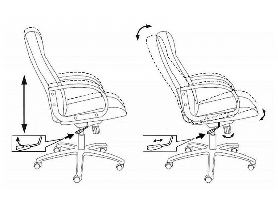 Кресло для руководителя T-898/#B