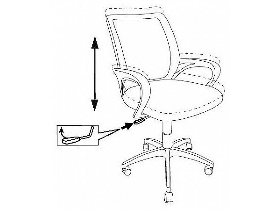 Кресло компьютерное Бюрократ CH-695NLTSL