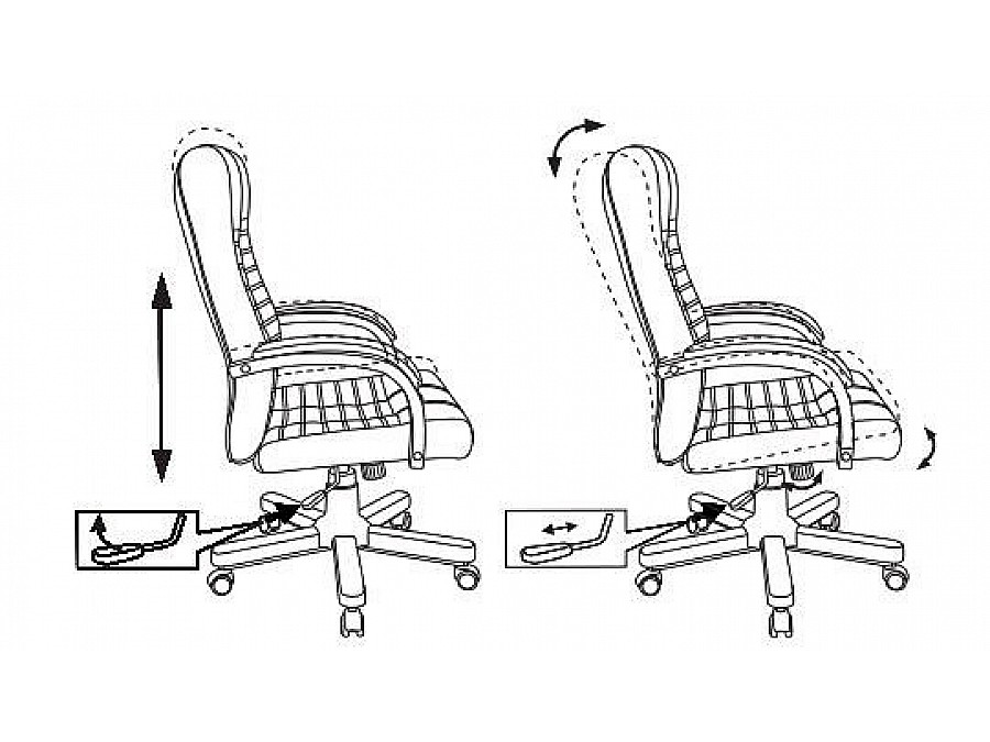 Кресло для руководителя KB-10WALNUT/B/LEATH