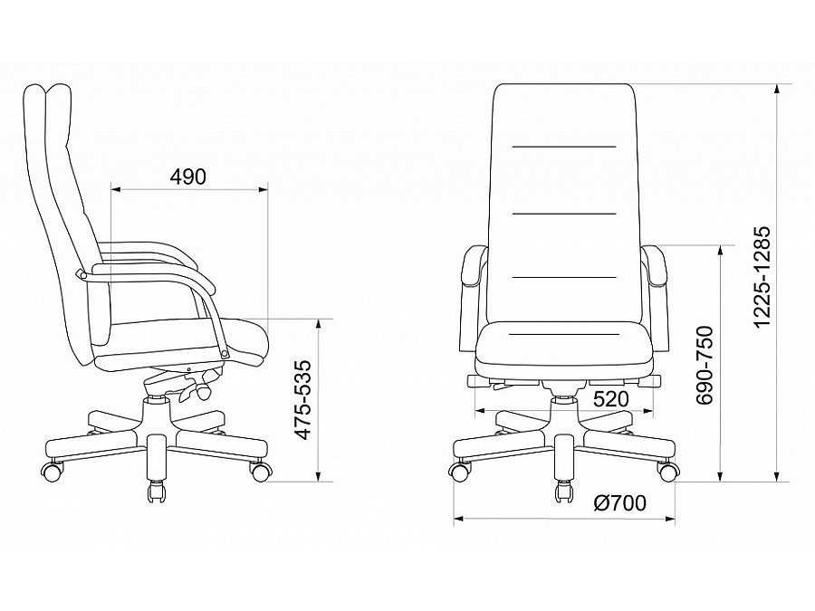 Кресло для руководителя T-9927Walnut/Ivory