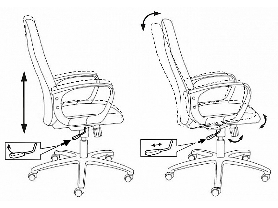 Кресло компьютерное Бюрократ Ch-808AXSN черное