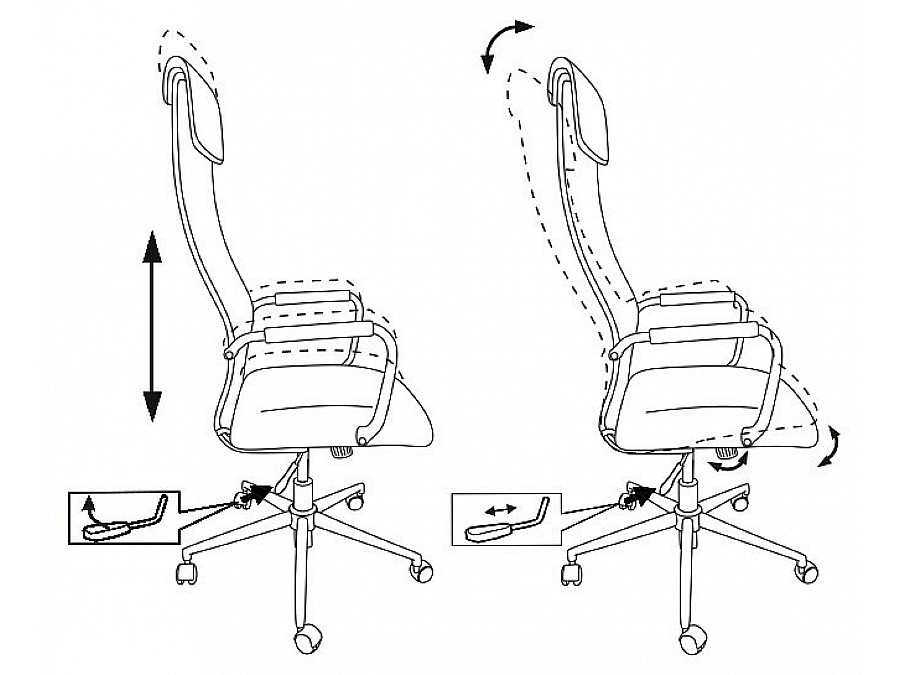 Кресло компьютерное KB-9N/ECO/OR-12