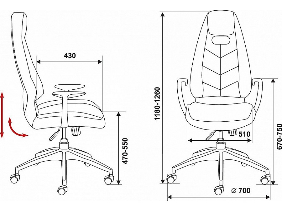Кресло для руководителя Бюрократ Zen/Brown