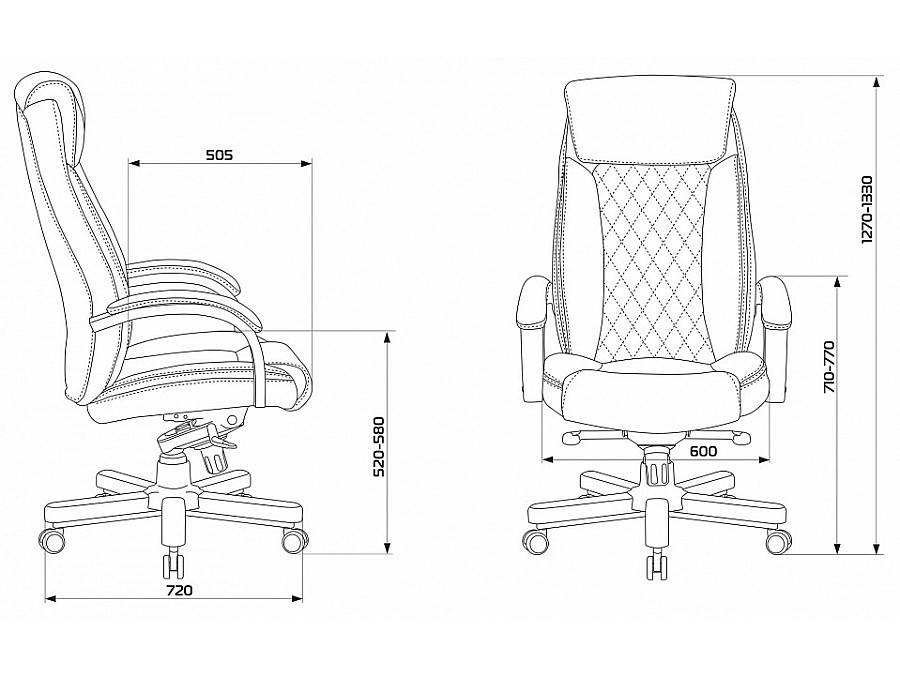 Кресло для руководителя T-9924WALNUT