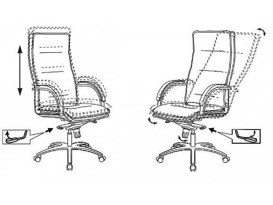 Кресло для руководителя T-9927SL/Ivory