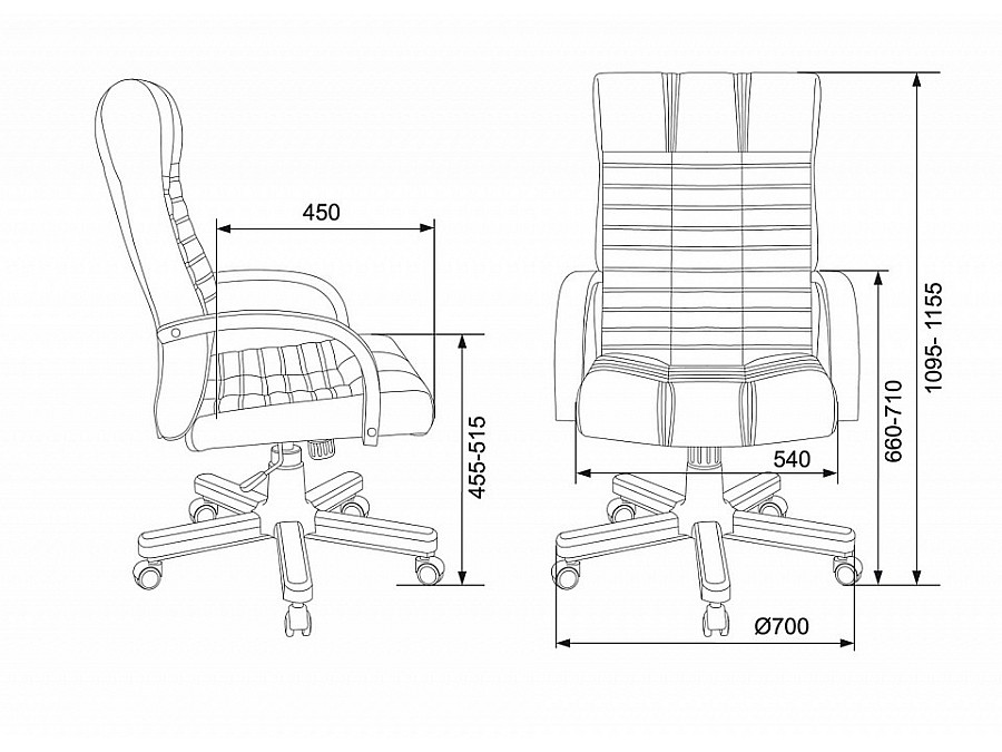 Кресло для руководителя KB-10WALNUT/B/LEATH