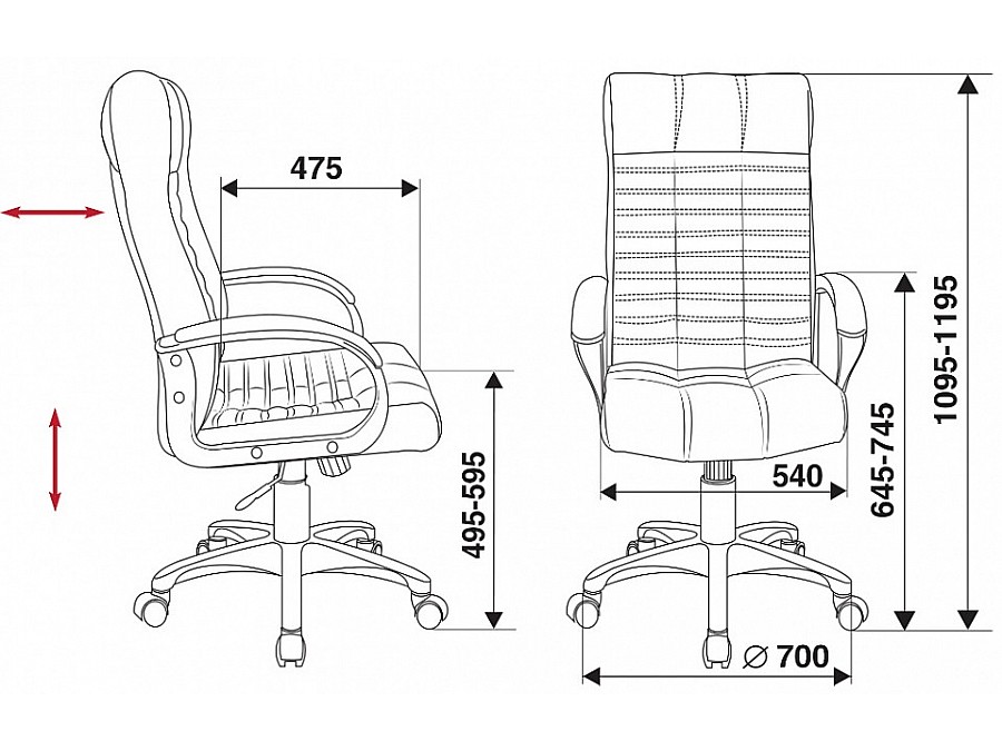 Кресло для руководителя KB-10/BLACK