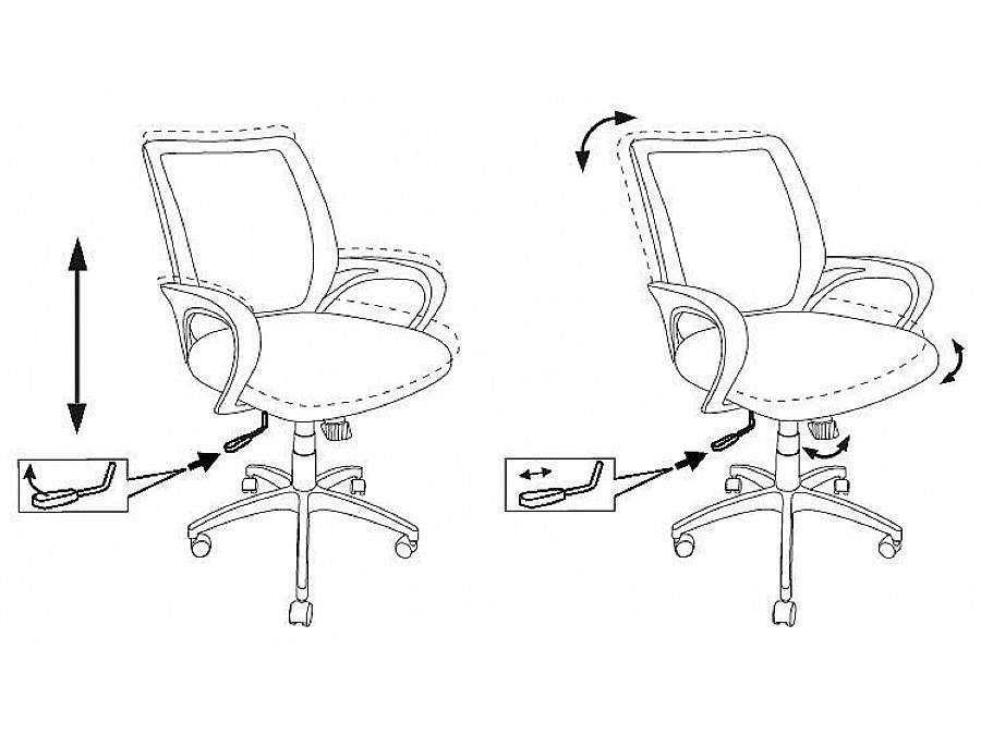 Кресло компьютерное CH-695N/OR/TW-11
