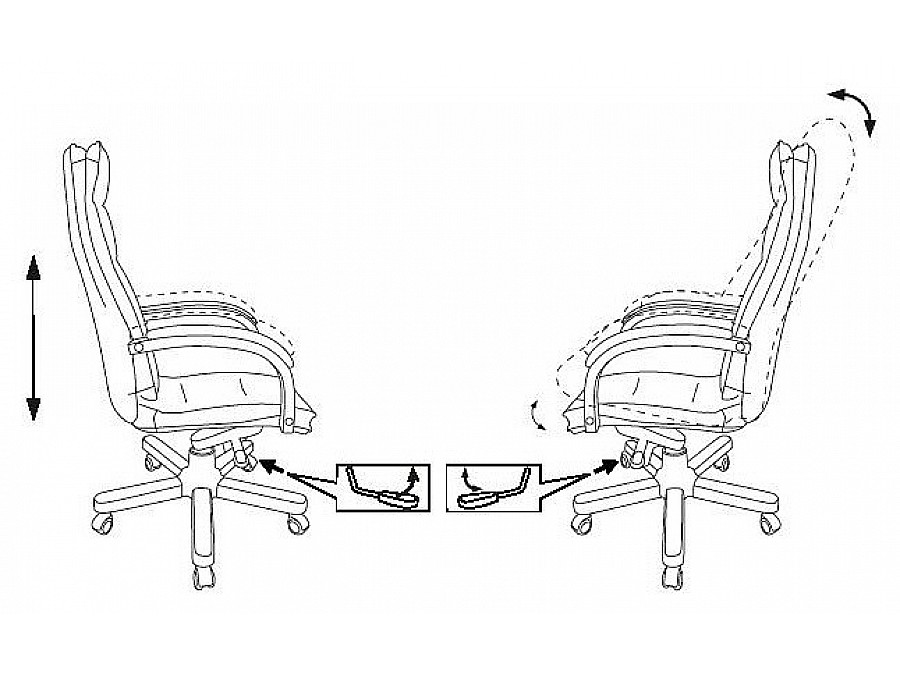 Кресло для руководителя T-9927Walnut/Ivory