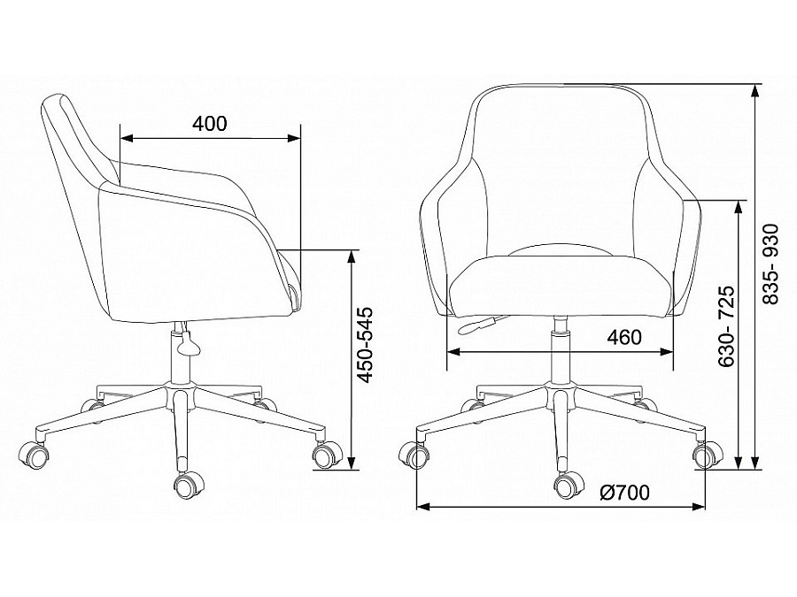 Кресло компьютерное Бюрократ CH-380SL