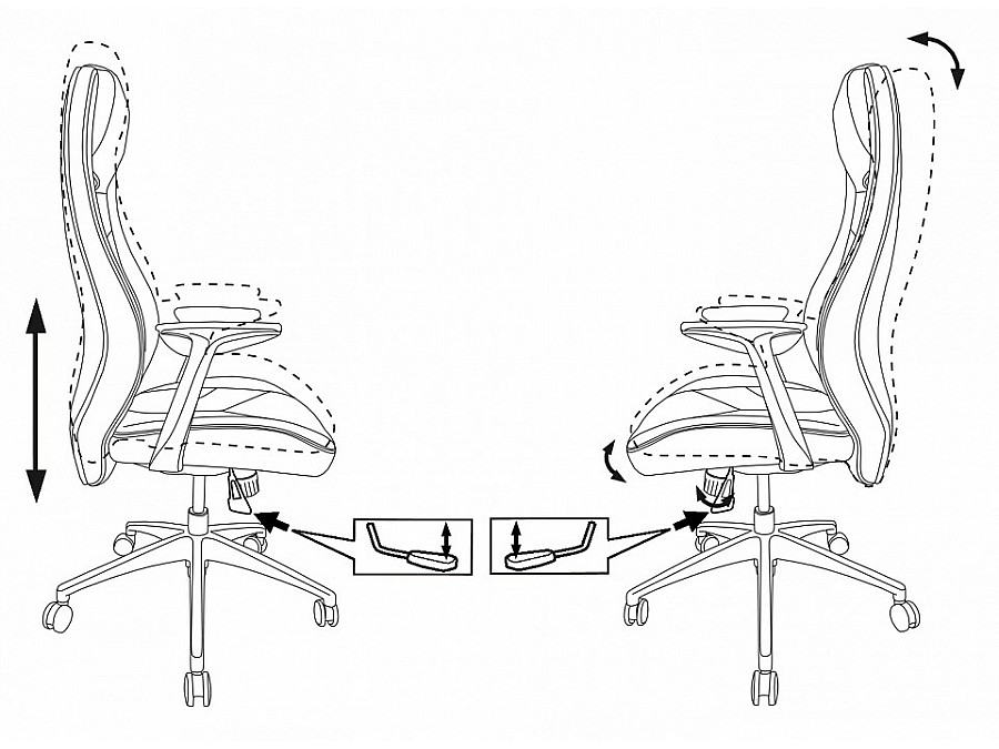 Кресло для руководителя Бюрократ Zen/Brown