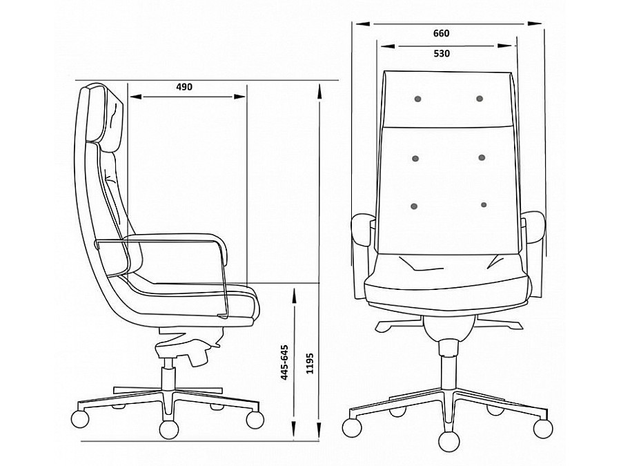 Кресло для руководителя Бюрократ Dao/Black