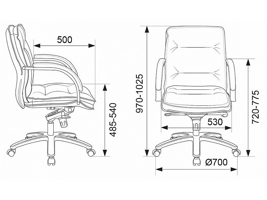 Кресло для руководителя Бюрократ T-9927SL-LOW