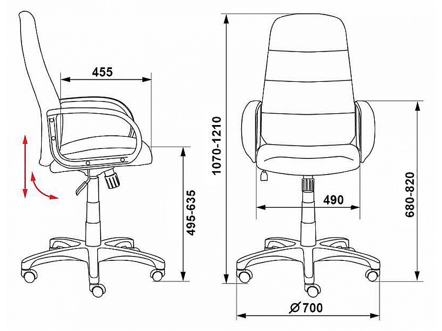 Кресло для руководителя CH-808AXSN/LBL+TW-11