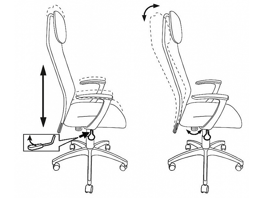 Кресло компьютерное KB-8/DG/TW-12