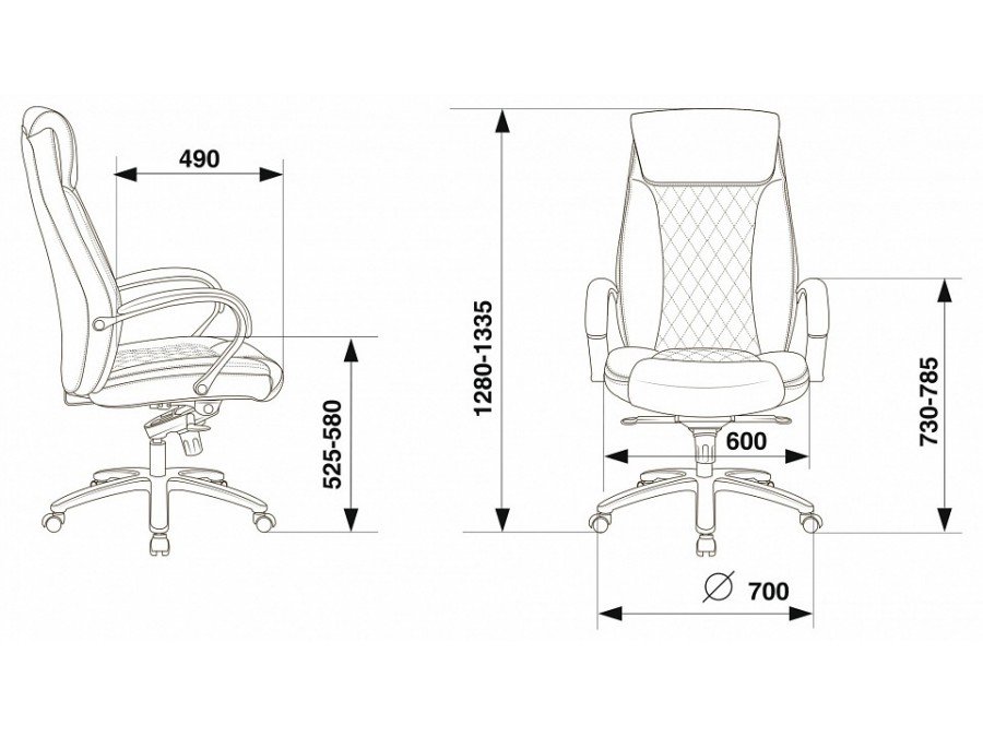 Кресло для руководителя Бюрократ T-9924SL