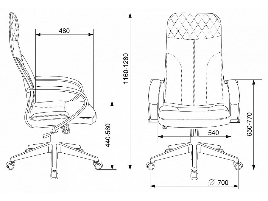 Кресло компьютерное CH-608Fabric
